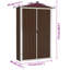 Tubac Garden Shed Galvanised Steel Outdoor Tool Storage Shed-1355963235