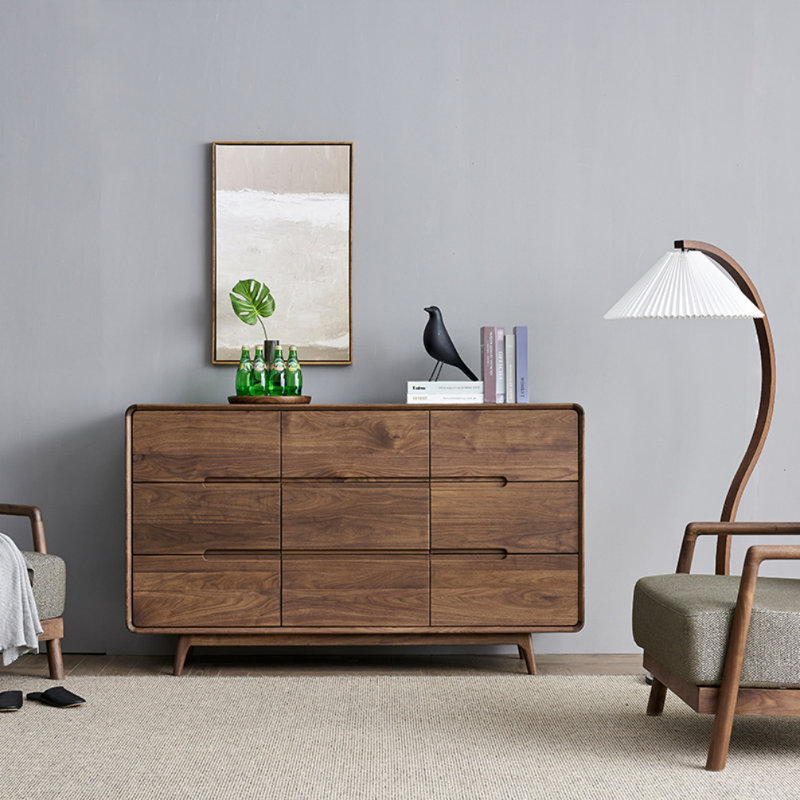 Armoire d'entrée moderne en noyer noir