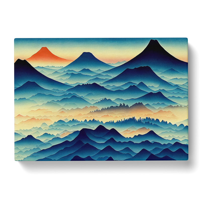 Japanese Mountain Vol.4 - Wrapped Canvas, 35cm H x 50cm W x 3cm D