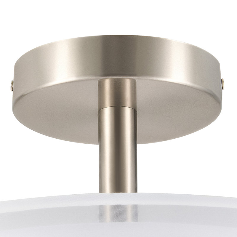 Plafonnier semi-encastré 3 lumières, Blanc