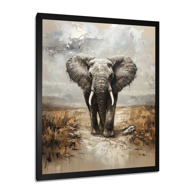 Harrod - Animals Wall Decor, Black, 20" H x 12" W, Single Picture Framed Print