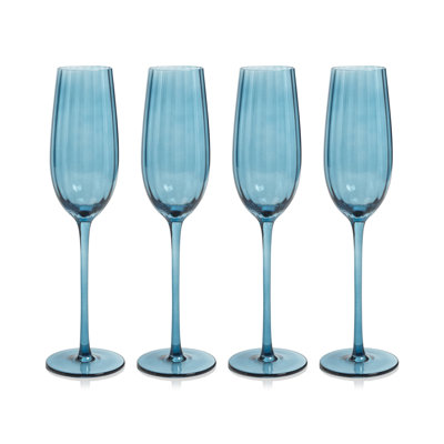 Malden Optic Champagne Flutes, Set of 4
