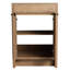 24" Freestanding Bathroom Vanity, 2 Soft - Close Doors, Kd Packing, Vanity Without Basin Top, Adjustable Shelves, Plywood Construction, Scratch Surface Cabinet Imitative Oak Finish, Material,