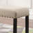 Biony Fabric Dining Bench With Nailhead Trim, Tan-2017484090