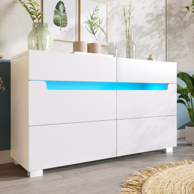 120 cm W Chest of 6 Drawers