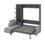 Grand lit escamotable avec tablettes-1263428052