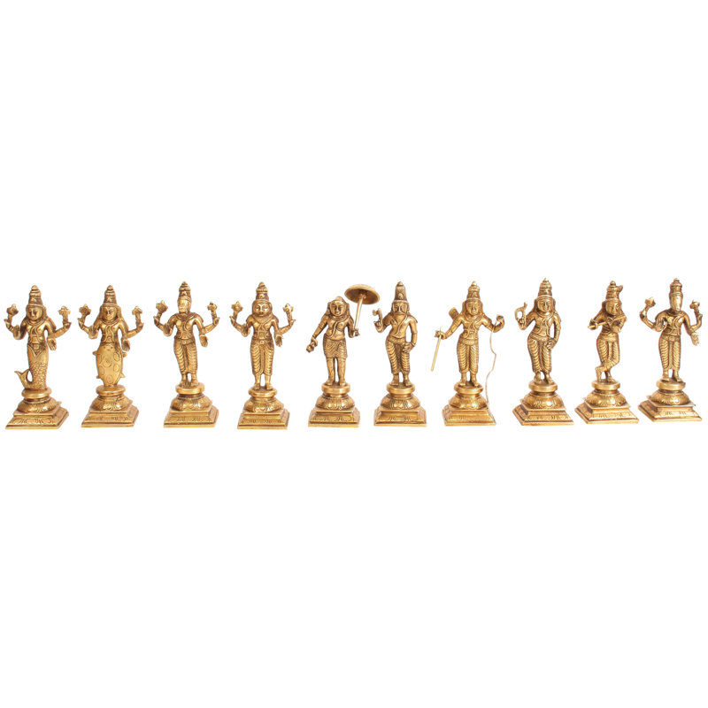 Ensemble de 10 figurines Dashavatara