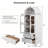 Elegant Arched Tall Kitchen Pantry Cabinet with 2 Large Drawers-31603694