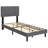 Upholstered Bed Frame with Adjustable Headboard-950108254