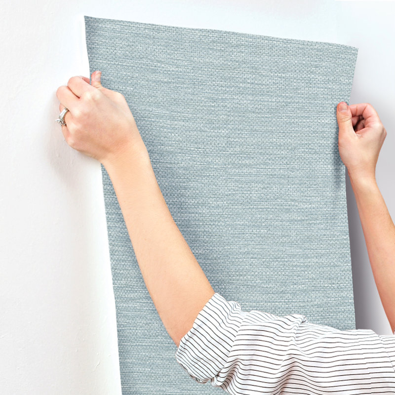 Largo Striated Wallpaper, Denim