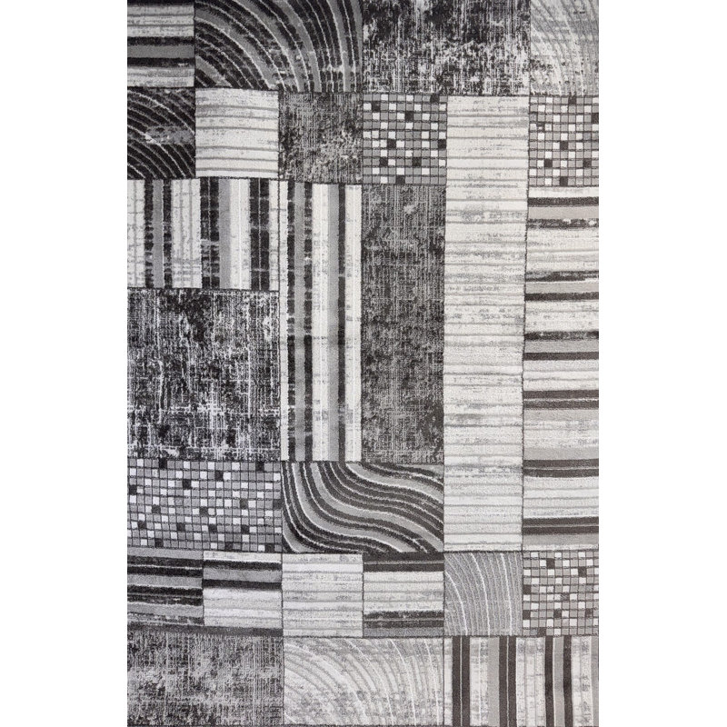 Tapis d'intérieur à motif abstrait Marialice, crème, beige, Rectangle 3 pi 11 po x 5 pi 7 po