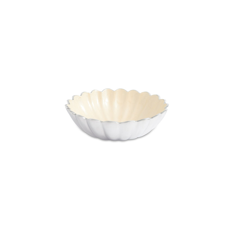 Peony Serving Bowl, Snow