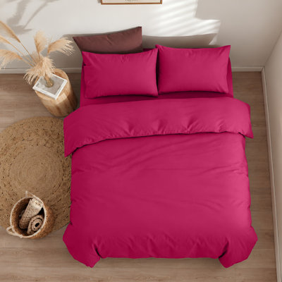 300TC Microfiber Duvet Cover Set – Reversible Luxury 3-Piece
