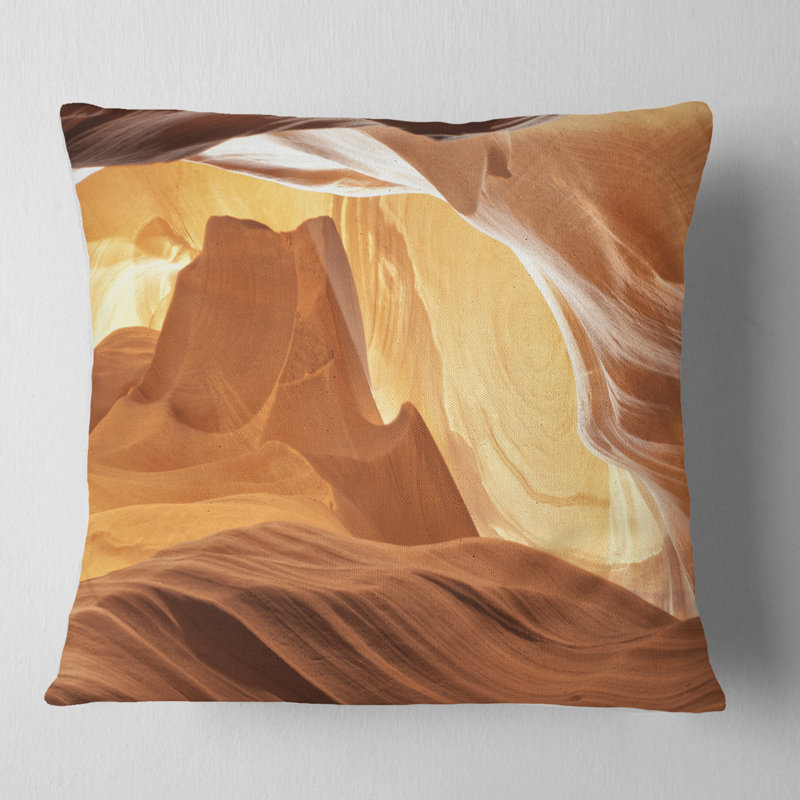 Coussin Landscape Antelope Canyon, Coussin décoratif, 16 po x 1 po