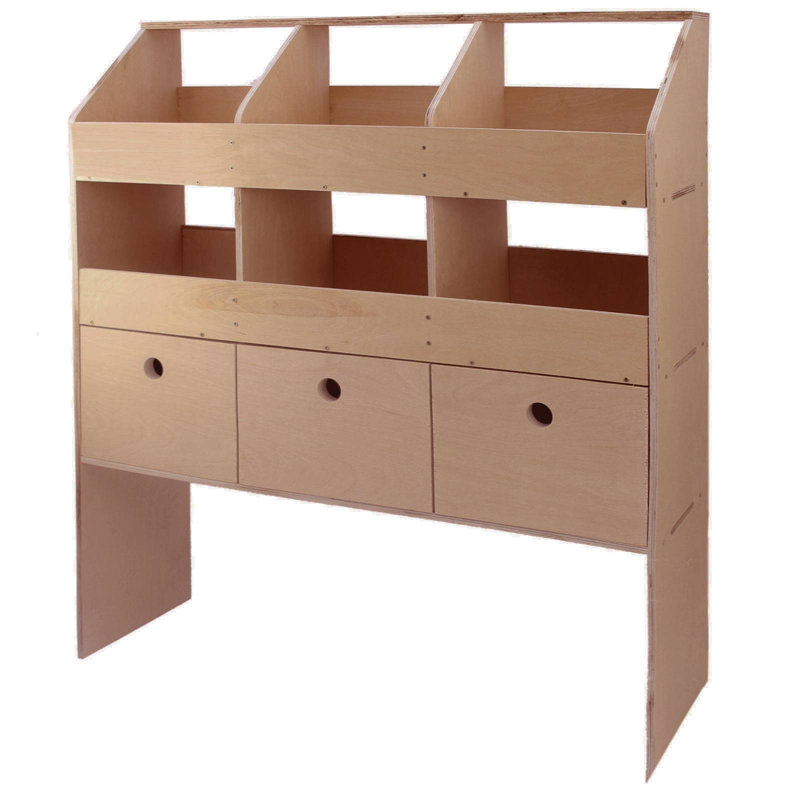 Redpath 102cm W Solid + Manufactured Wood Storage Rack