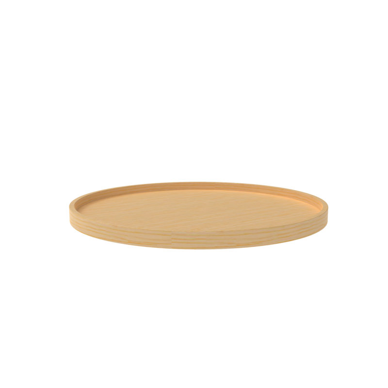 Plateau tournant en bois rond
