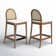 Cossette Upholstered Counter Stool with Solid Wood Frame