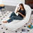 Folding Sofa Chair With 5 Adjustable Positions Plush Floor Lounge Chair For Gaming, Meditation, And Relaxation-875827365