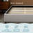 Upholstered Platform Bed Base with Wood Slats, Queen, Oatmeal-806559039-806559034