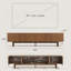 Meuble télé et table basse style Mid-Century moderne (ensemble de 2)