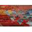 Tapis oriental marocain abstrait en laine 4 x 6