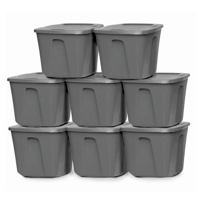 Homz Plastic Storage Tub & Tote