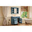 Meuble-lavabo 36 po avec armoire à pharmacie, armoire de rangement moderne avec 2 portes à fermeture douce et meuble-lavabo simple