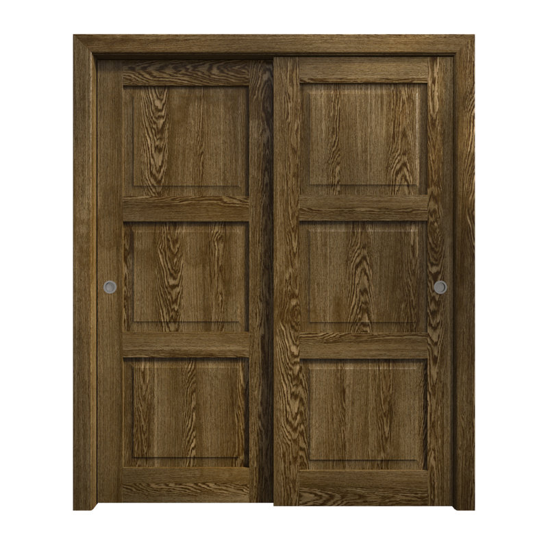 Portes coulissantes pour garde-robe coulissantes | Ego 5010 | Ensemble de quincaillerie Rails | Portes de garde-robe de chambre en bois massif