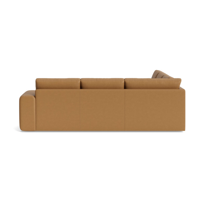 The OG Leather Sectional, Right Hand Facing, Bison Butterscotch Top Grain Leather