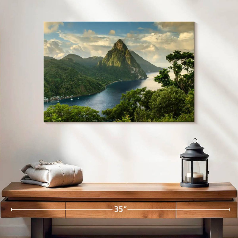 Kavia Saint Lucia Piton View, 16" H x 24" W