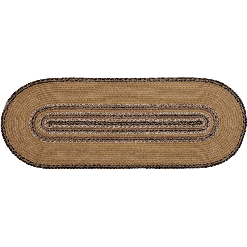 Kettle Grove Geometric Oval Table Runner, 36" L x 13" W