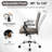 Kundra High Back Ribbed Office Chair Ergonomically Designed With Armrest Executive Swivel Computer Chairs-920844125