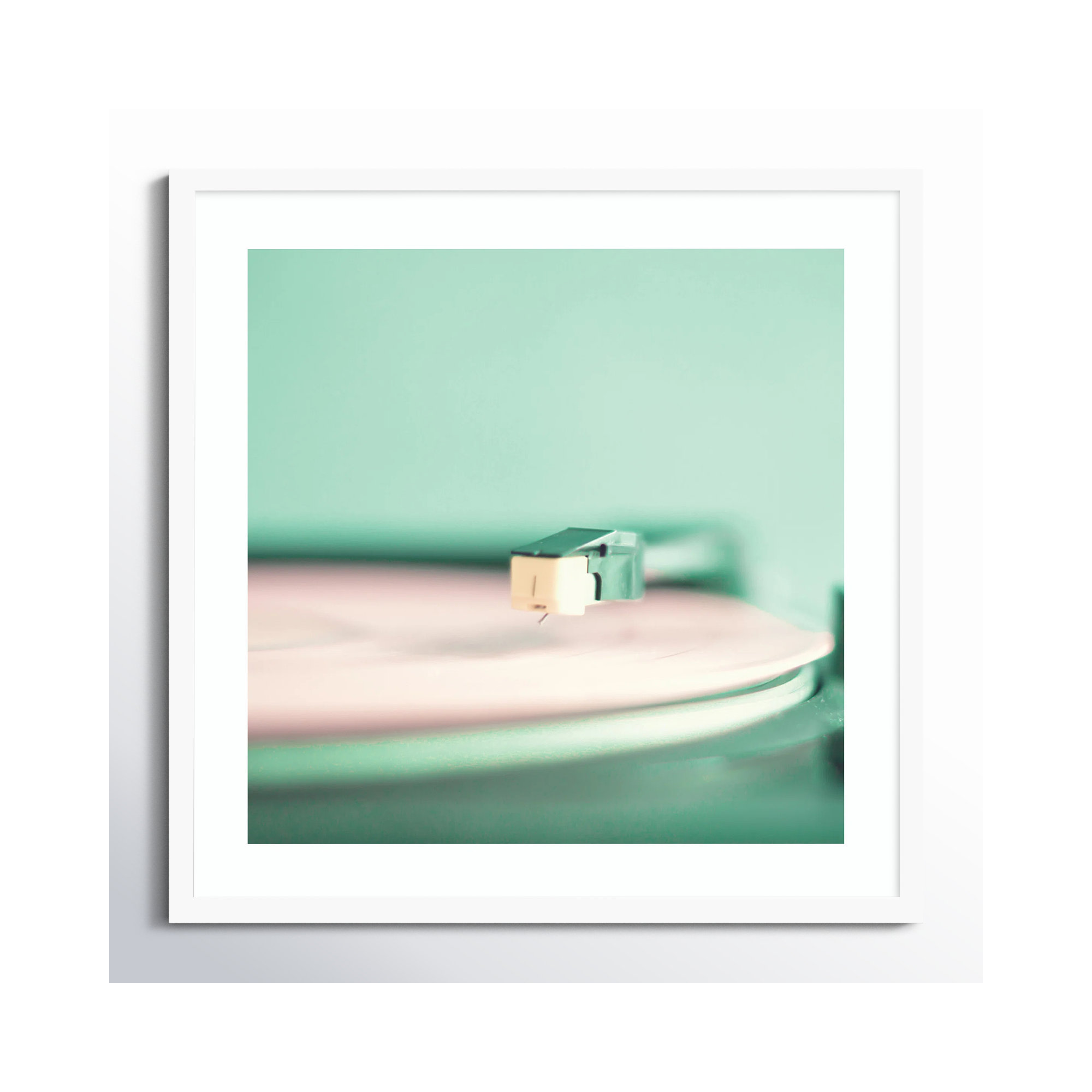 Analogue by Caroline Mint, White, 25.25" H x 25.25" W x 0.88" D
