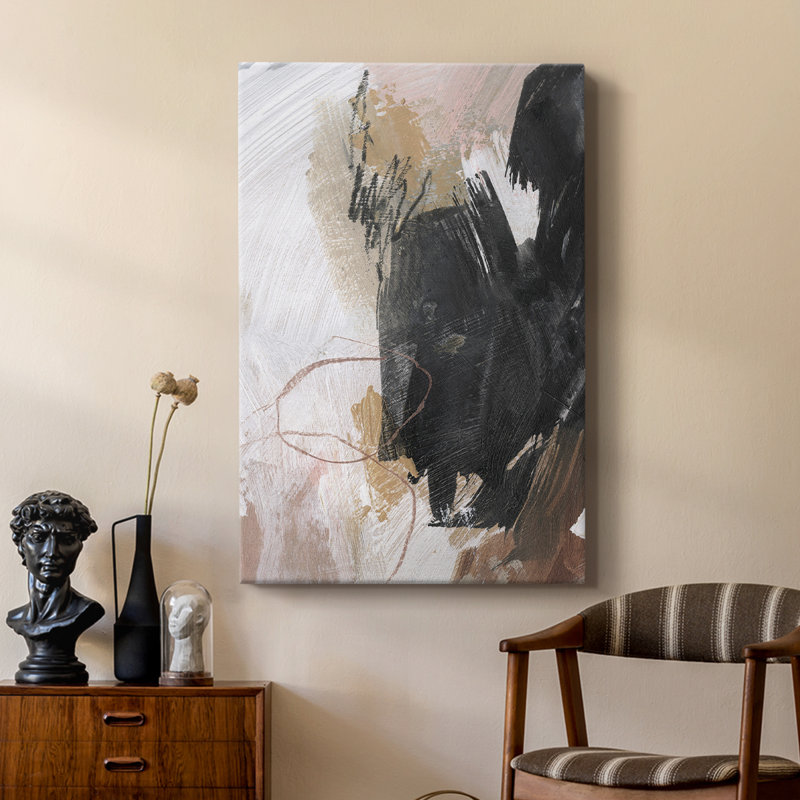 Unbleached Neutrals III -Custom Wrapped Gallery Cavas, 18" H x 12" W