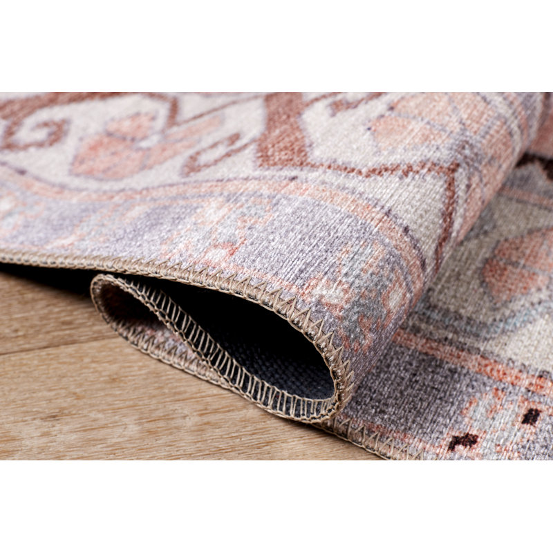 Tapis médaillon Mattah Bergen, Rectangle 7 pi 6 po x 9 pi 6 po