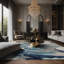 Tapis gris soyeux et moelleux-100885334