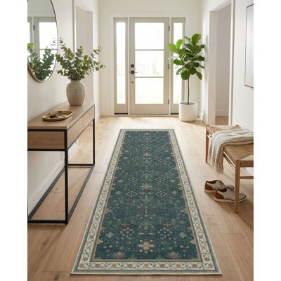 Tapis de couloir antidérapant et antidérapant Boho 2x6