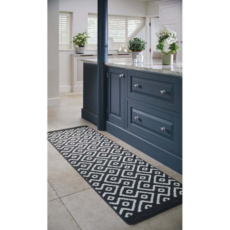 My Stain Kitchen Mat, Grey, Runner 65 x 200 cm
