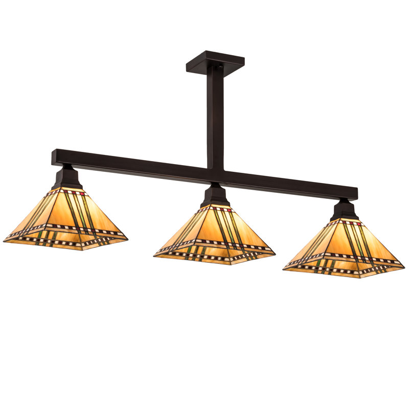 Finkel 3 - Light Pendant, 23.25" H x 48" W x 13" D, Mahogany Bronze