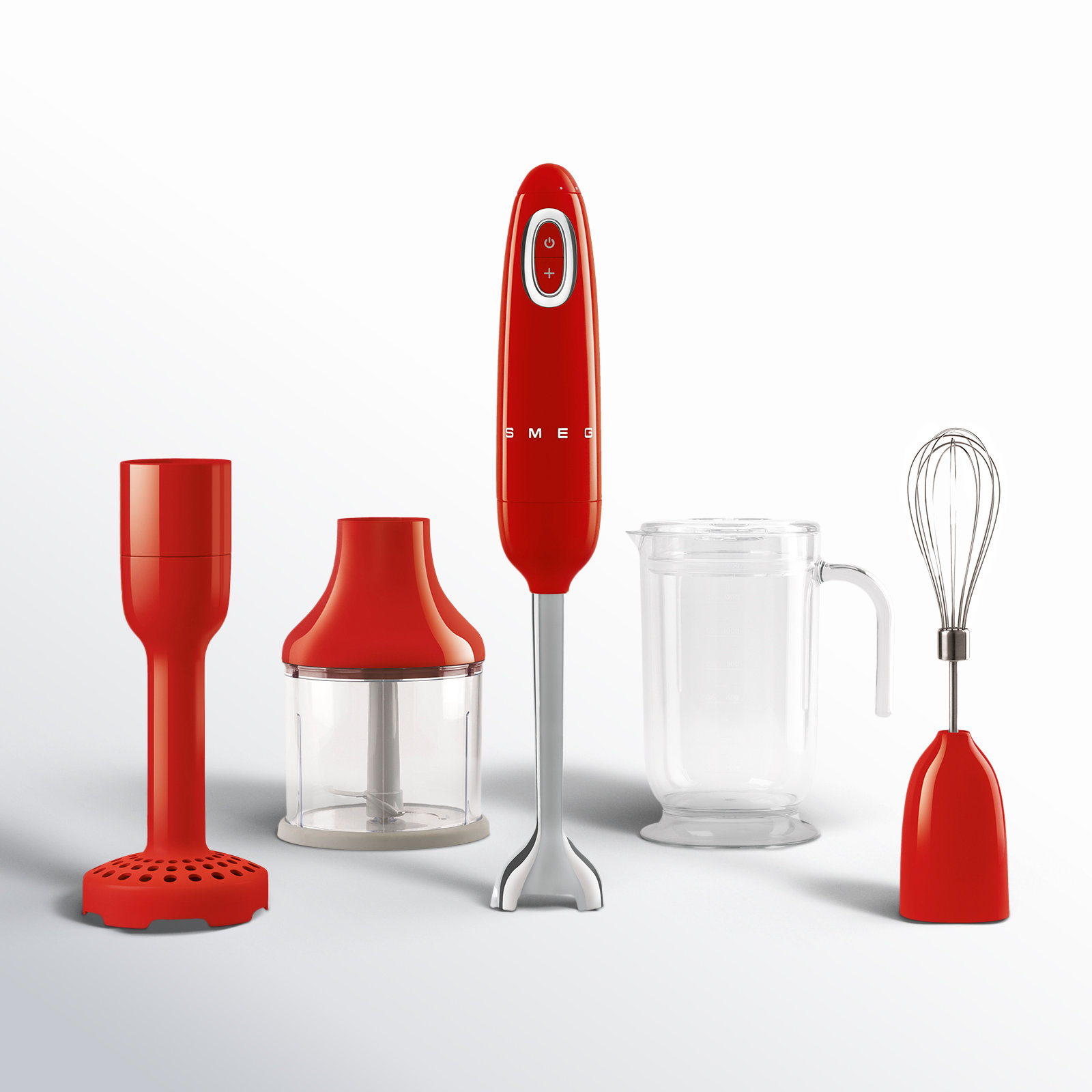 50's Retro Style Hand Immersion Blender, Red