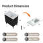 Meuble-lavabo 30 po avec lavabo en céramique-370265891