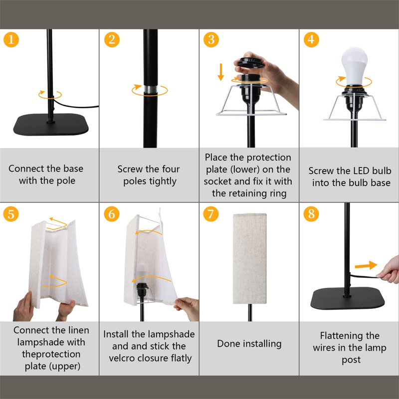 Darlo 85cm Column Floor Lamp