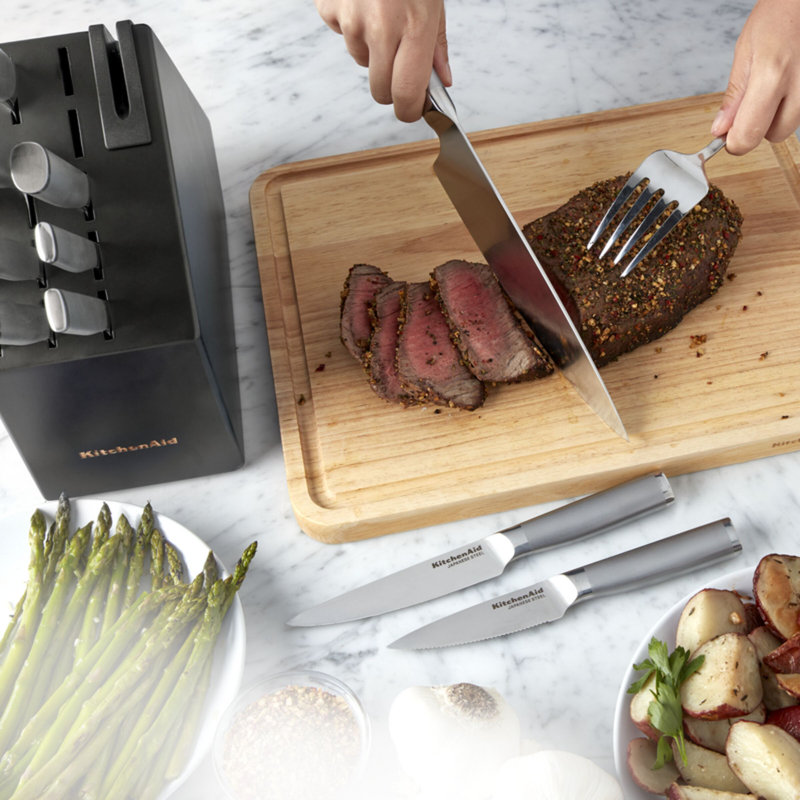 KitchenAid Gourmet 15-Piece Slim Knife Block Set