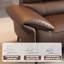 Causeuse modulaire en cuir véritable Coffee Coffee-1244767094
