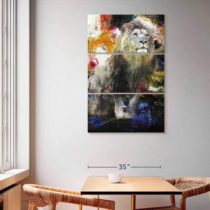 Brampt Glorious Lion, 65" H x 42" W
