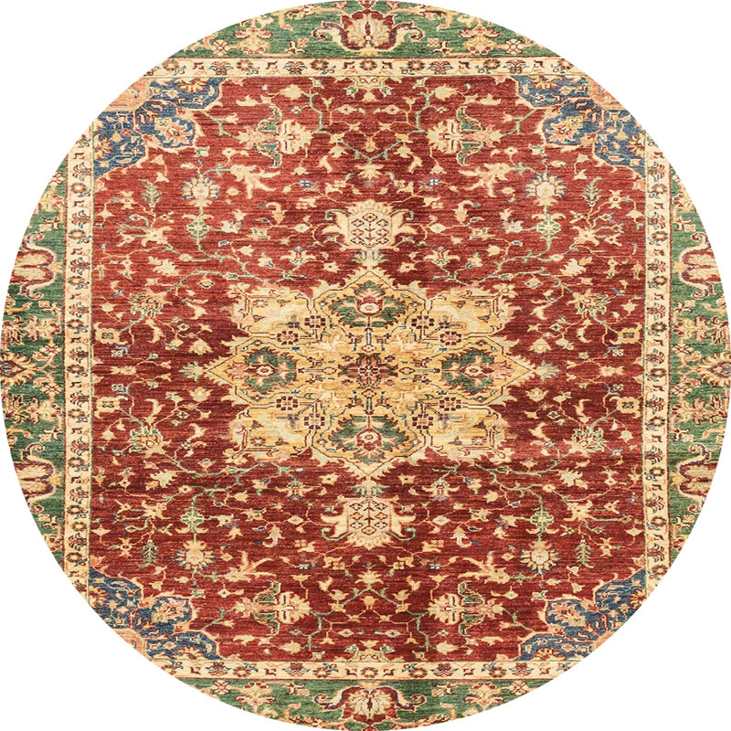 Oriental Indoor Rug, Round 3'