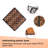 Acacia Wood Interlocking Deck Tiles 12"x12" Square (30pcs) -Striped Pattern Brown