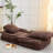 Space Saving Living Room Couch - 5 Gear Adjustment, Brown Lazy Adjustable Angles, Medium-Soft Seat, Upholstery,-1647954558