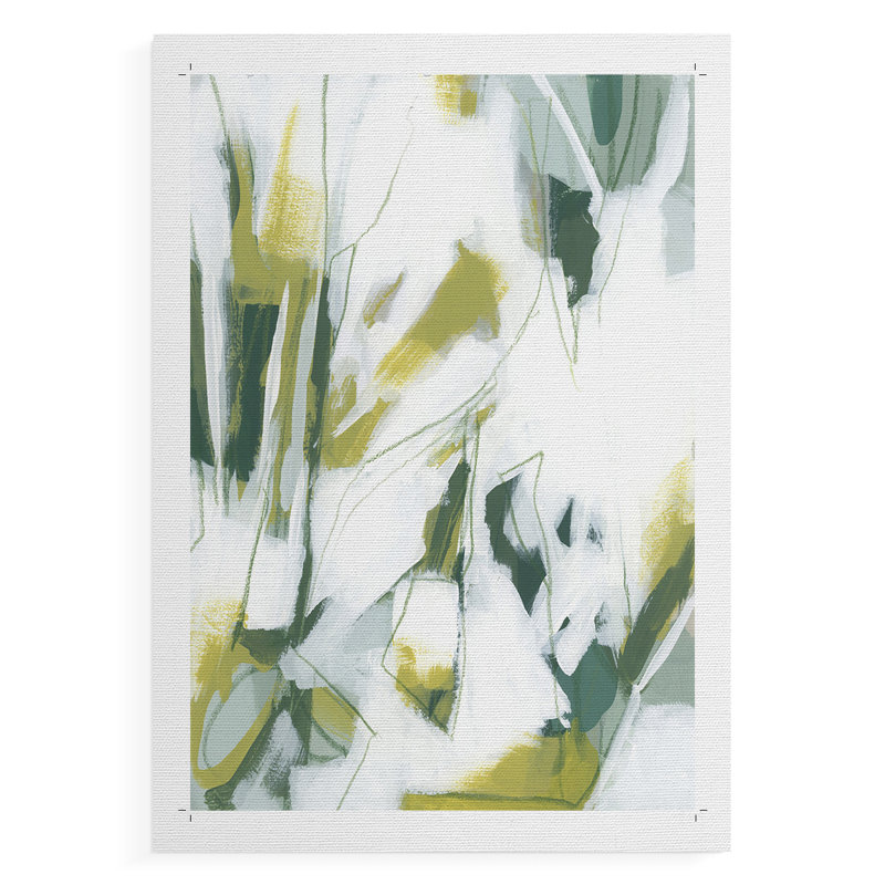 Emerald Ice IV - Impression sur toile seulement - NON-CADRE, H 48 po x l 32 po