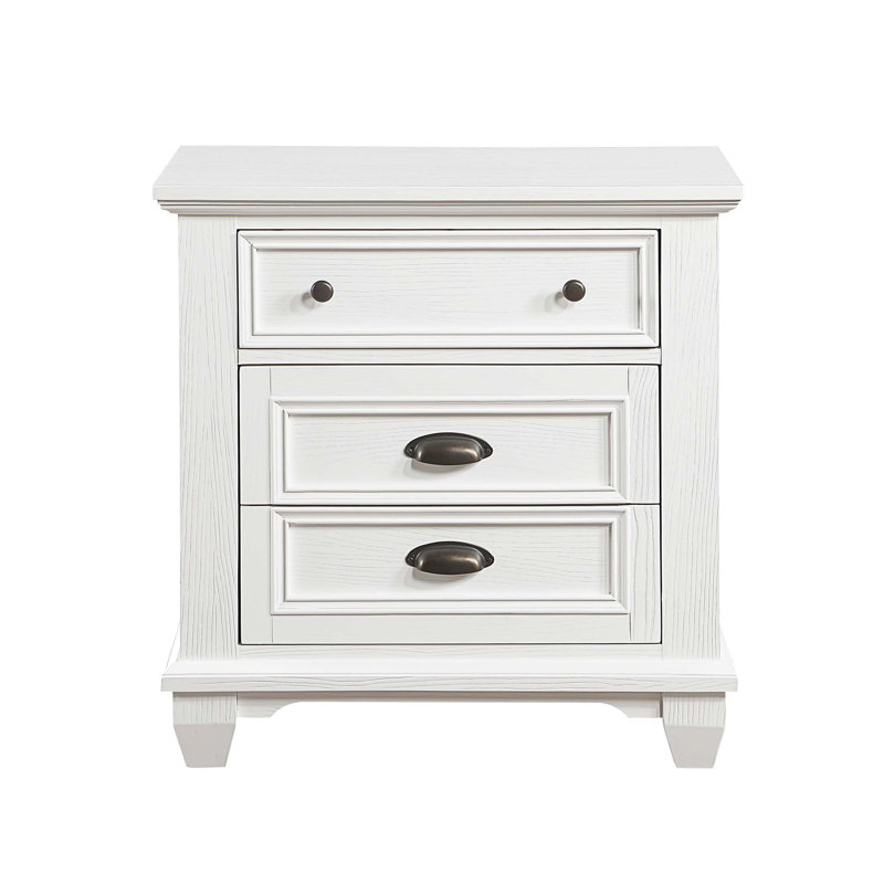 Table de chevet à deux tiroirs 1pc